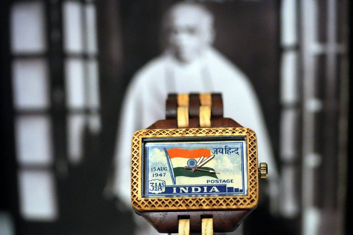 Independence Set 1 Stamp National Flag 3 1/2 Anna 1947